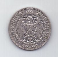 25 пфеннигов 1910 г. Германия