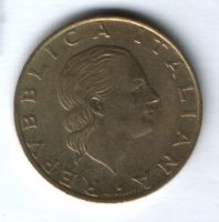 200 лир 1995 г. Италия