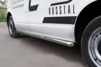Пороги труба d63 (вариант 1) (правый) VolksWagen Transporter kasten 2003-