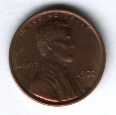 1 цент 1972 г. США