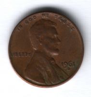 1 цент 1961 г. D США
