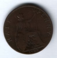 1/2 пенни 1905 г. Великобритания