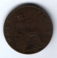1/2 пенни 1905 г. Великобритания