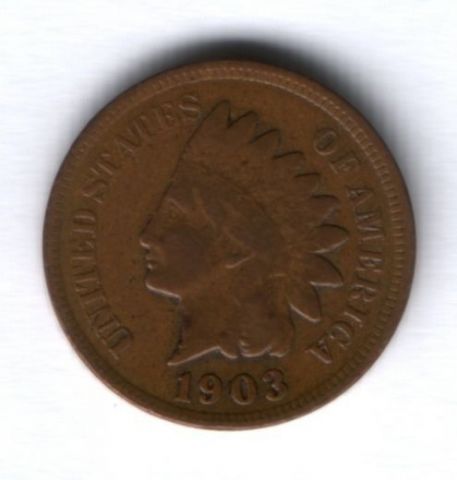 1 цент 1903 г. США