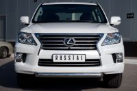 Защита переднего бампера d76 (короткая) Lexus LX 570 2012