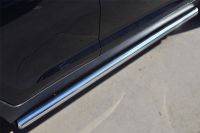 Пороги труба d63 (вариант 3) VOLKSWAGEN  Touareg