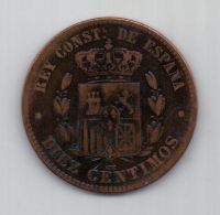 10 сантимов 1878 г. Испания