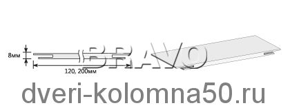 Доборная планка экошпон телескопическая elPORTA