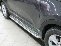Пороги труба d42 с листом KIA SPORTAGE 2010