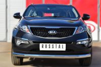 Защита переднего бампера d76 (секции) KIA SPORTAGE 2013-