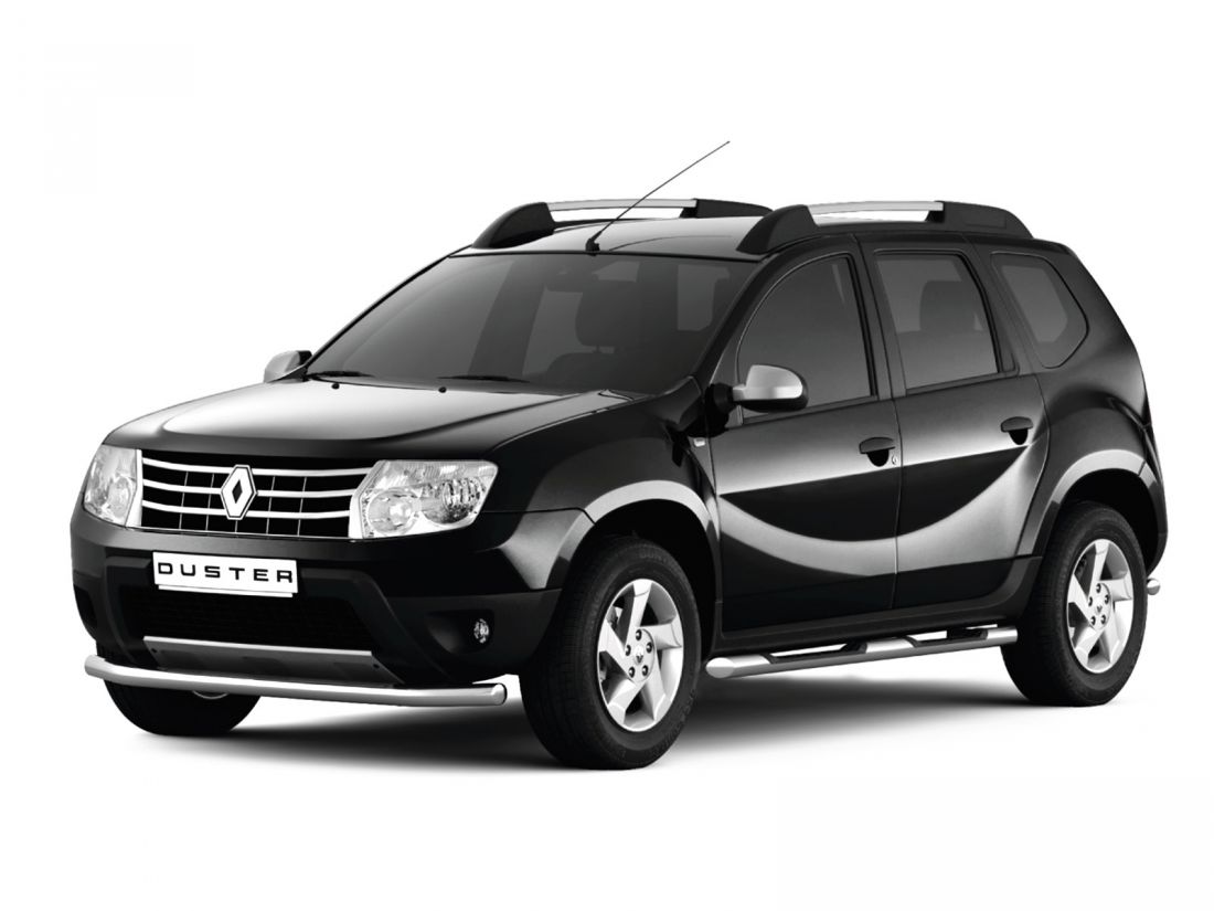 Защита переднего бампера одинарная d63мм (НПС) RENAULT DUSTER 2012-