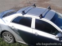 Багажник на крышу Toyota Corolla 2006-13, Атлант, прямоугольные дуги