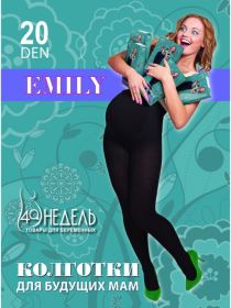 Колготки Emily 20, ТМ «40недель», чёрный