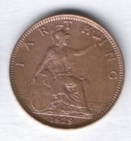 1 фартинг 1929 г. Великобритания