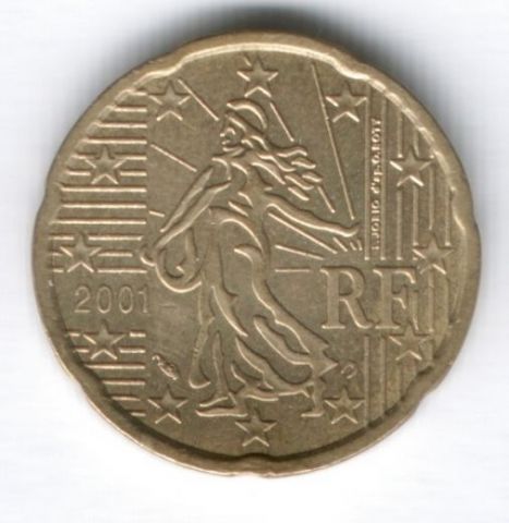 20 евроцентов 2001 г. Франция