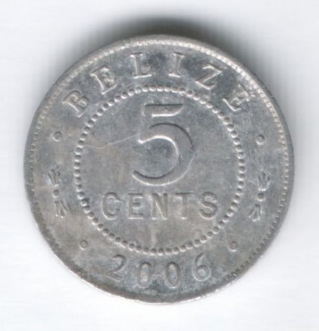 5 центов 2006 г. Белиз