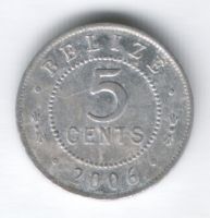 5 центов 2006 г. Белиз