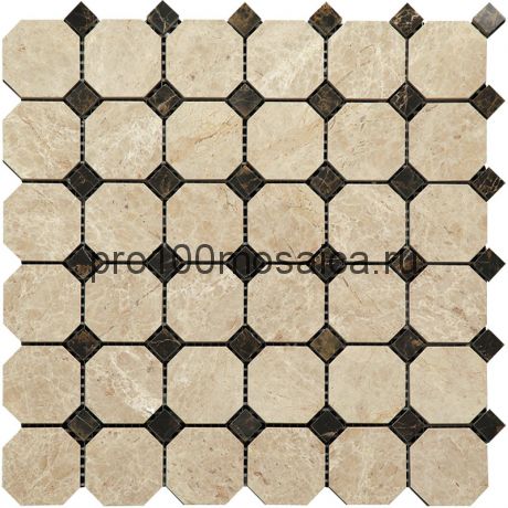 M036-M022-BP Мозаика 48*48+15*15 камень OCTAGON 305х305х10 мм (NATURAL)