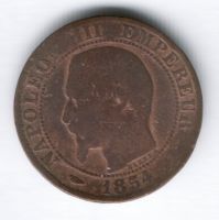 5 сантимов 1854 г. BB Франция
