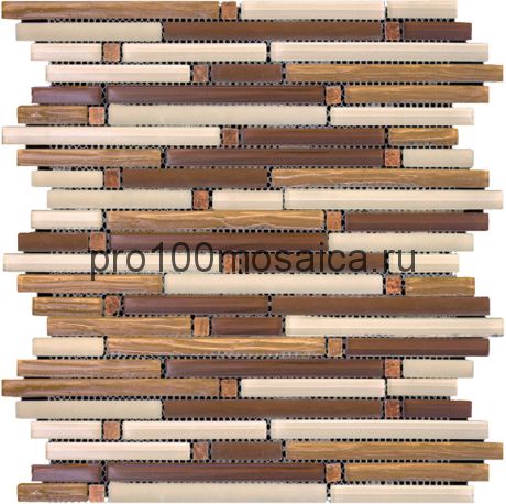 SML-002 (MIR-10-2) Мозаика Стекло части разных размеров SPECTRUM 310*310*8 мм (NATURAL)