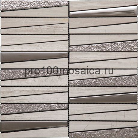 HTC-533-M  Мозаика Стекло части разных размеров HI-TECH 298*298*8 мм (NATURAL)