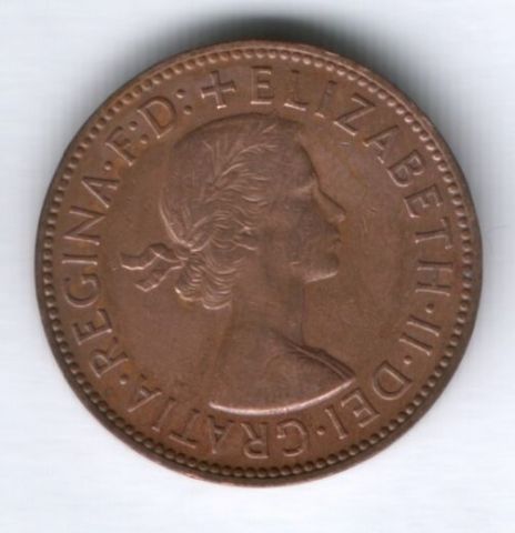 1/2 пенни 1954 г. Великобритания