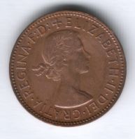 1/2 пенни 1954 г. Великобритания