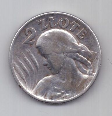 2 злотых 1925 г. XF. Польша