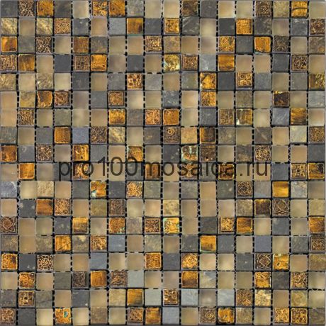 BDA-1509  Мозаика Стекло+Сланец+Агломерат 15*15 INKA 298*298*8 мм (NATURAL)