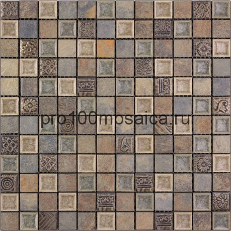 BDA-2305 (FBY-05) Мозаика Стекло+Мрамор+Агломерат 23*23  INKA 298*298*8 мм (NATURAL)