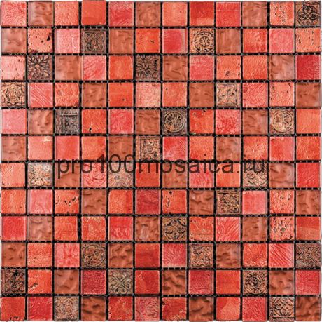 BDA-2310  Мозаика Стекло+Мрамор+Агломерат 23*23  INKA 298*298*8 мм (NATURAL)