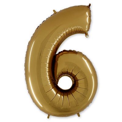 Шар цифра 6 или 9 Gold