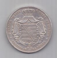 2 талера 1854 г. Саксония .Германия
