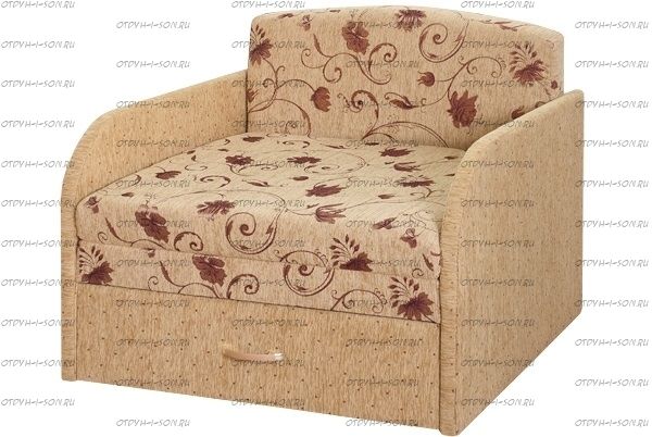 Кресло-кровать Юлечка 600, с мягкими подлокотниками