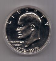 1 доллар 1976 г. UNC. США. серебро
