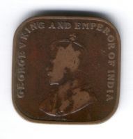 1 цент 1920 г. Стрейтс Сетлментс