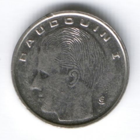 1 франк 1990 г. Бельгия
