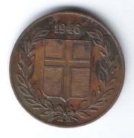 5 аурар 1946 г. Исландия