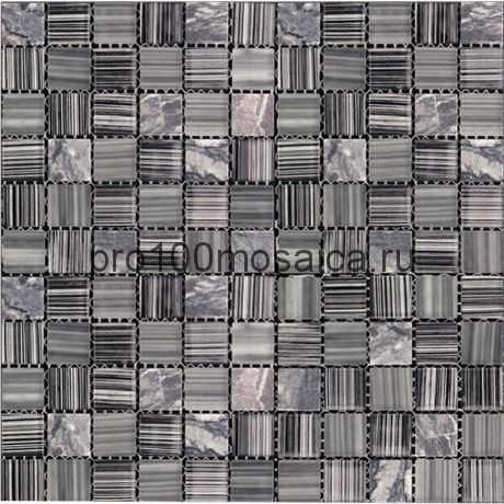 MSD-426 (MSDH-426) Мозаика Стекло+Мрамор 25,8*25,8 MADRAS (MSD) 300*300*4 мм (NATURAL)