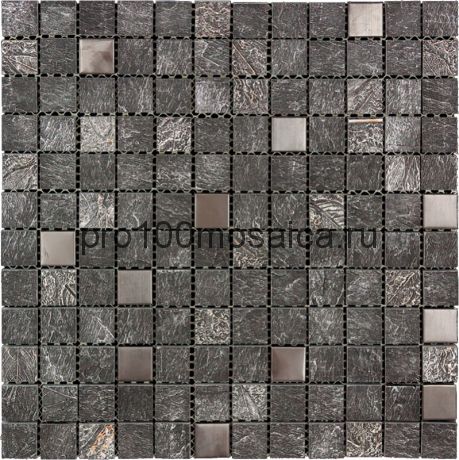 FBY-35 (SSB-005(s)) Мозаика Агломерат+Металл 23*23 GELOS 298*298*8 мм (NATURAL)