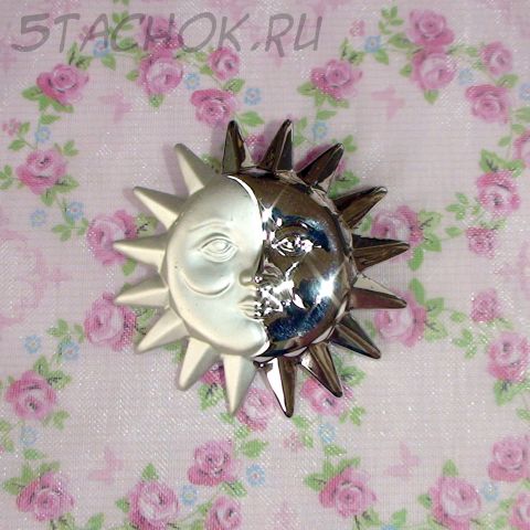 Брошь "Небесные светила" под серебро