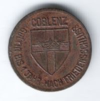10 пфеннигов 1918 г. Кобленц Германия