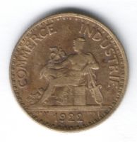 1 франк 1922 г. Франция