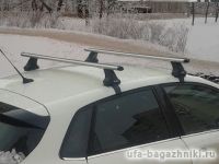 Багажник на крышу Citroen C4 sedan / hatchback c 2011 г., Атлант, аэродинамические дуги, опора Е