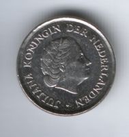 25 центов 1980 г. Нидерланды
