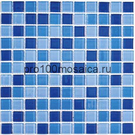 Blue wave-1 стекло. Мозаика серия CRYSTAL, размер, мм: 300*300