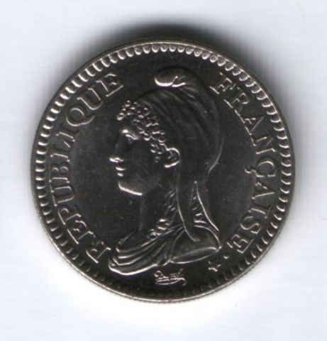 1 франк 1992 г. Франция, 200 лет Республике