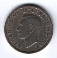 1/2 кроны 1950 г. Великобритания