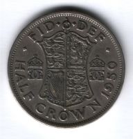 1/2 кроны 1950 г. Великобритания