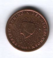 2 евроцента 1999 г. Нидерланды